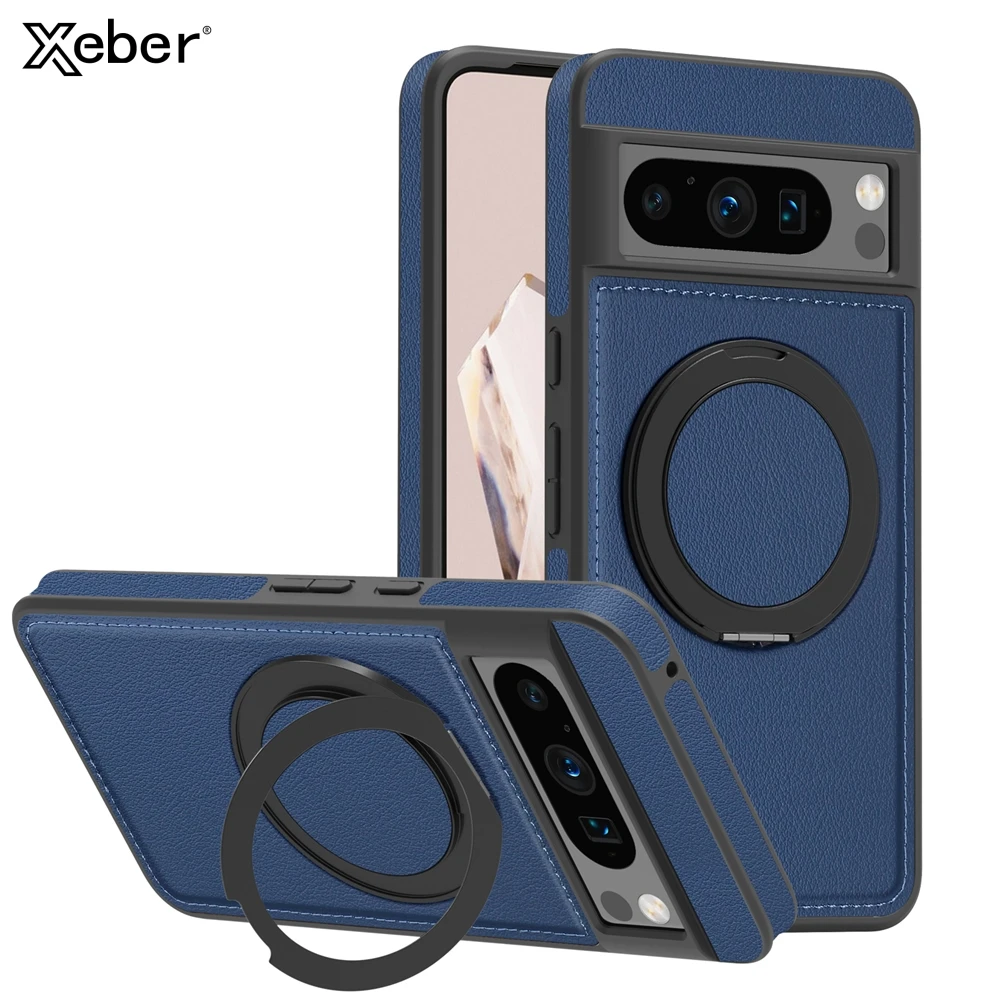 Enhanced Magnetic Fabric Case with Rotating Bracket and Wireless Charging Compatibility