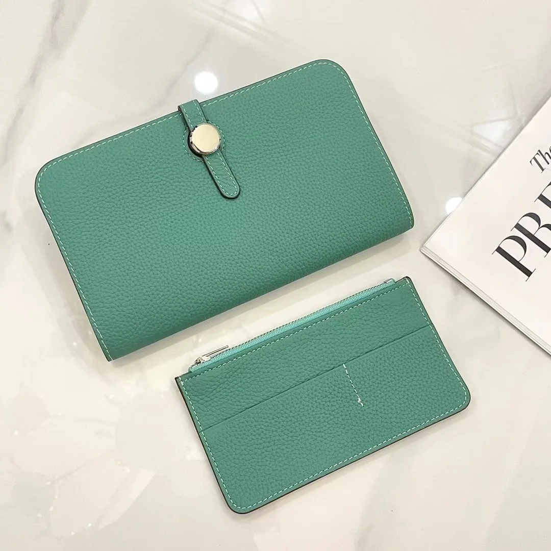 Luxury Genuine Leather Slim Wallet - Unisex High-Grade Cowhide Design