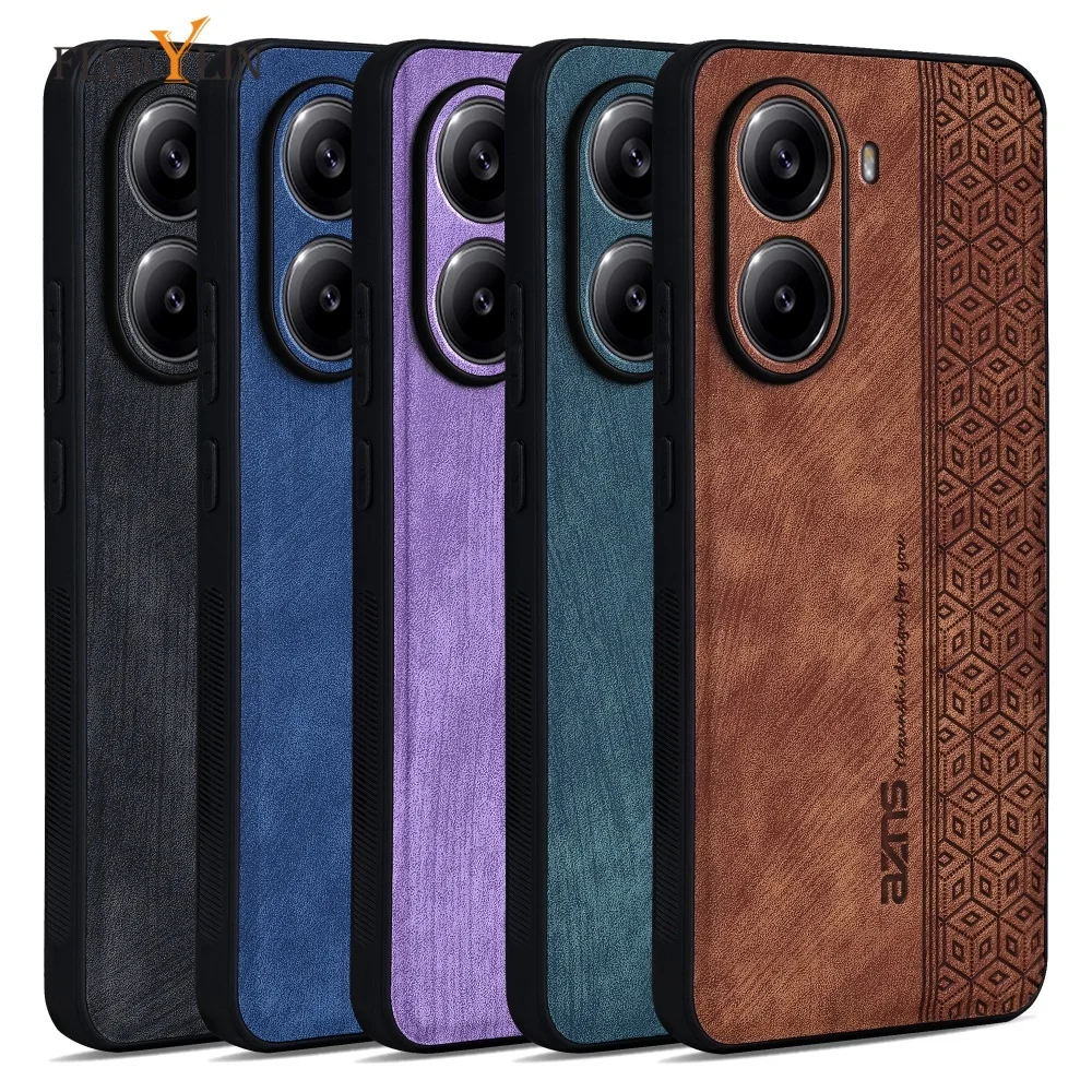 Luxury Leather Business Phone Case - Shockproof Soft Cover