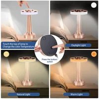 Retro Bar Table Lamp Led Rechargeable Desk Light Room Decor Lampe Camping Luces Bedroom Coffee Decoration Chambre Night Lights 2