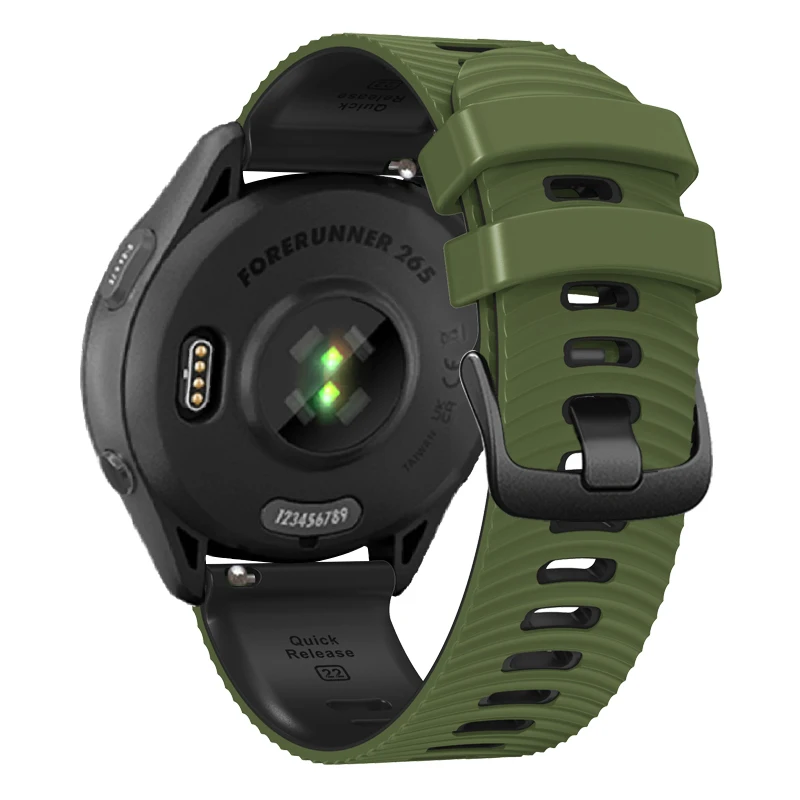 Premium Silicone Watch Strap - 22mm Replacement Wristband