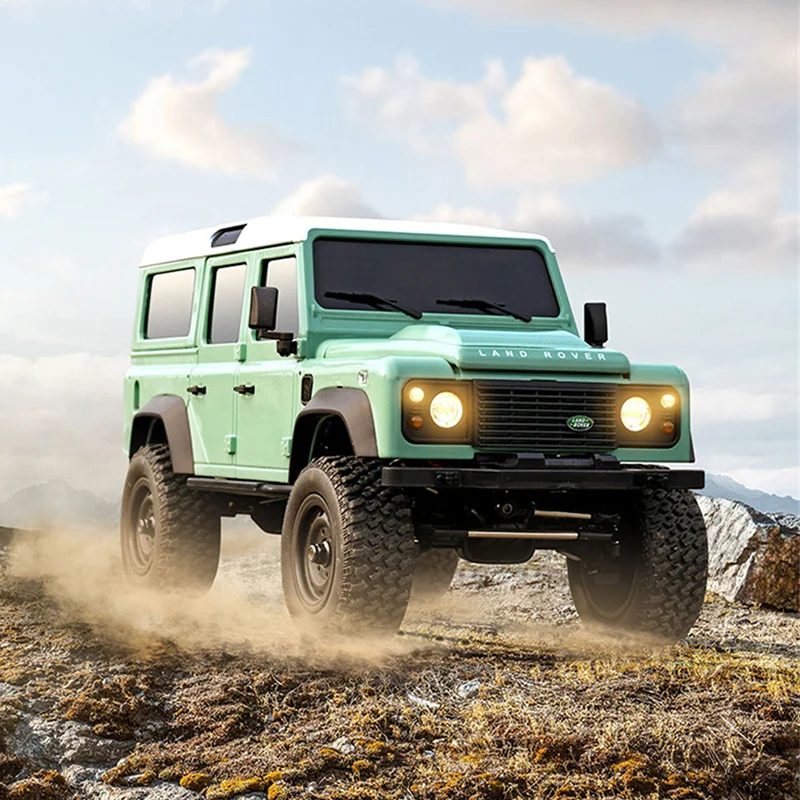 MN MN111 D110 2.4G RC카 RTR 버전 1/18 4WD 클라이밍 카 180 모터 LED 라이트 포털 액슬 금속 바디 쉘, 어린이 장난감 선물