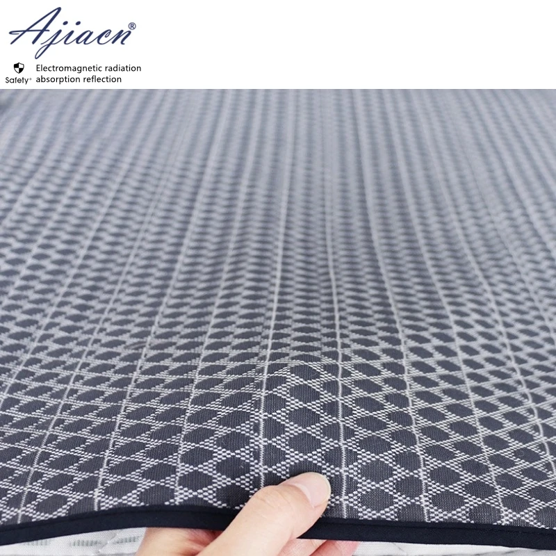실제 전자기 방사선 보호 100% 실버 섬유 원단 매트리스 레이더 스테이션, 기지국 EMF 차폐 침대 시트