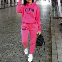 Autumn Winter Women's Sets 2pcs Hoodies Pants Suit Sports Outfits 2025 MILANO Letter Print Aesthetic Clothes Ladies Tracksuit - Image 3