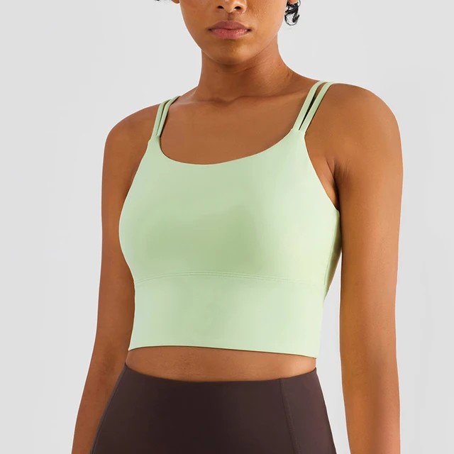 Yoga Crop Top With Built In Bra