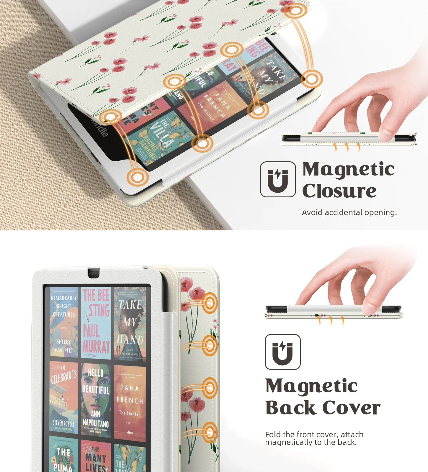 MoKo Case for 7"/6.8" Kindle Paperwhite(12th/11th Gen-/)and Kindle Colorsoft Signature Edition Slim PU Shell Cover Cas kindle case