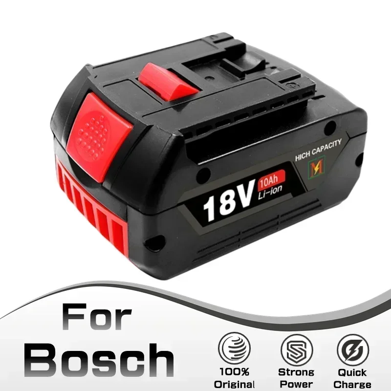 

100% Original 10ah Rechargeable Lithium Ion Battery for Bosch 18V 6.0A Backup Battery Portable Replacement BAT609 BAT609G 618