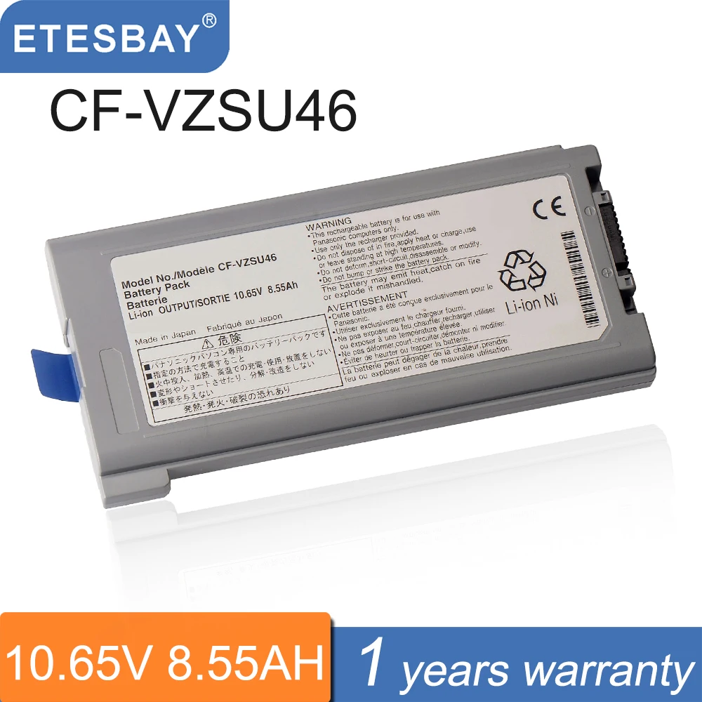 Etesbay-bateria do Portátil para Panasonic Toughbook Cf-vzsu46 Cf30 Cf-31 Cf53 Cf-vzsu1430u cu 8.55ah cn ru
