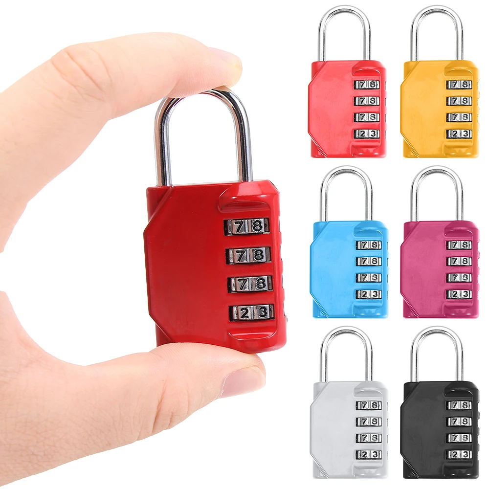 TravelPadlockAntitheftBackpackSmallPadlockResettable34Digit