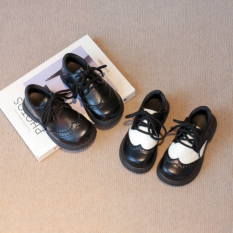 Leather Kids Casual Shoes for Boys and Girls