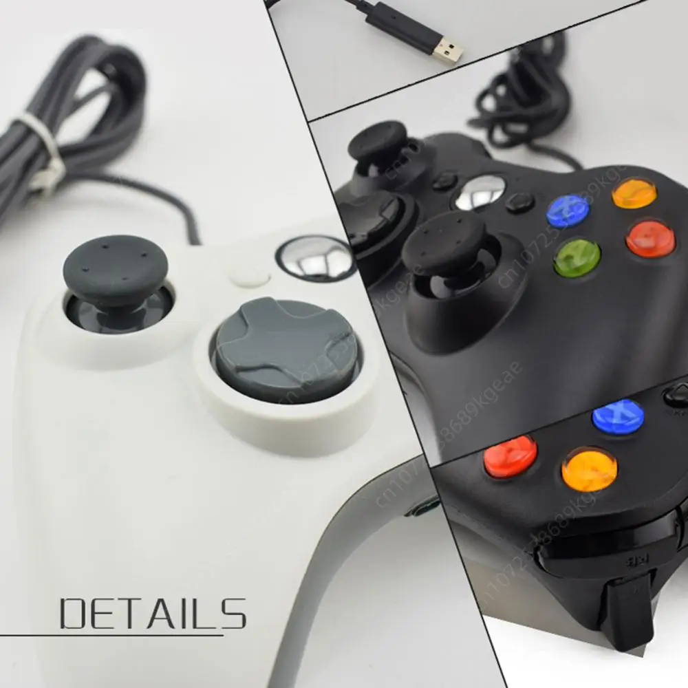 Xbox 360 윈도우즈용 게임 핸들, USB 유선 게임 패드, 더블 쇼크 게임 컨트롤러, 비디오 게임 콘솔 조이스틱, 10/8.1/8/7