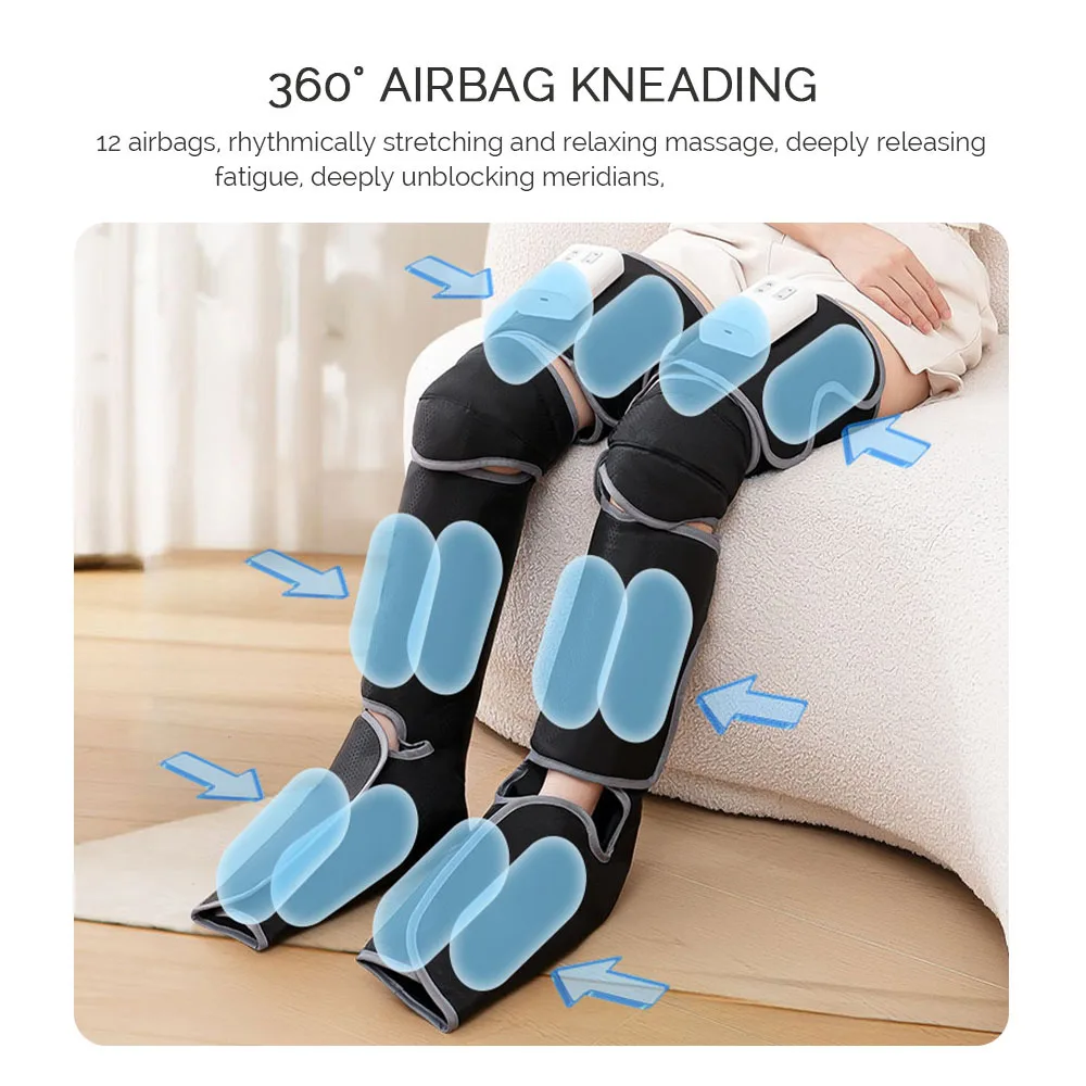 Electric leg massager 360°Foot air pressure 3 gear vibration massage Deep Relaxation Calf Foot Walk Without Restrictions