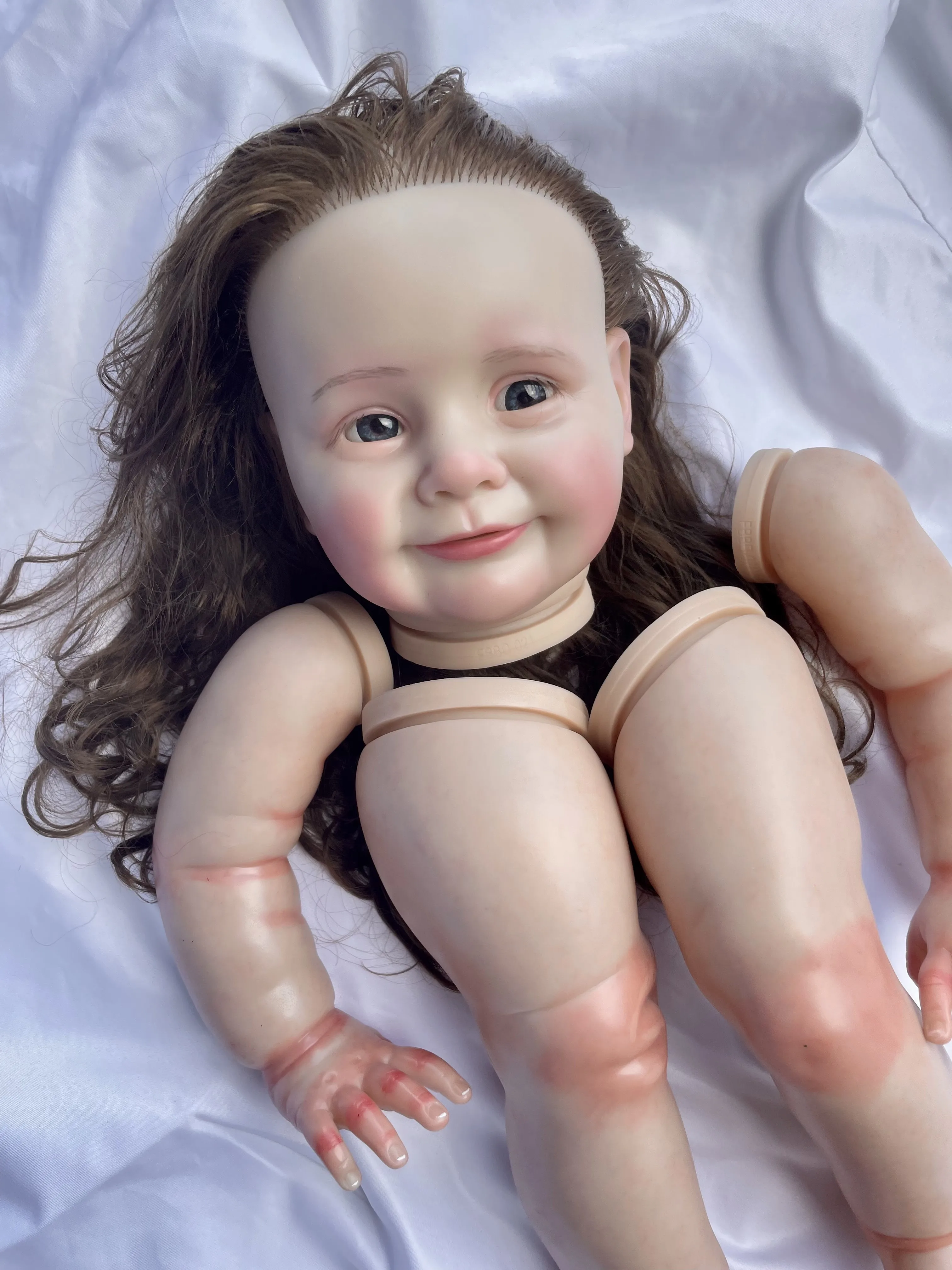 Fbbd 26inch Already Painted Kit Reborn Baby Doll Zoe With Handrooted