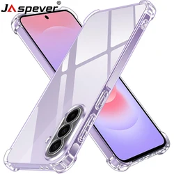 Shockproof Transparent Clear Silicone Phone Case - Soft, Durable Protection for Galaxy A37