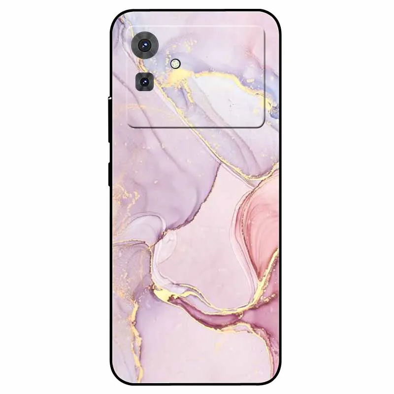 Floral Marble Silicone TPU Soft Phone Case with Cool Print Design
