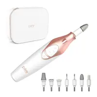 Enrichment PureNails Luxe Rechargeable Manicure Set - 12-Piece Cordless Electric Nail Drill with 9 Nail Attachments, 3 Speeds an 1