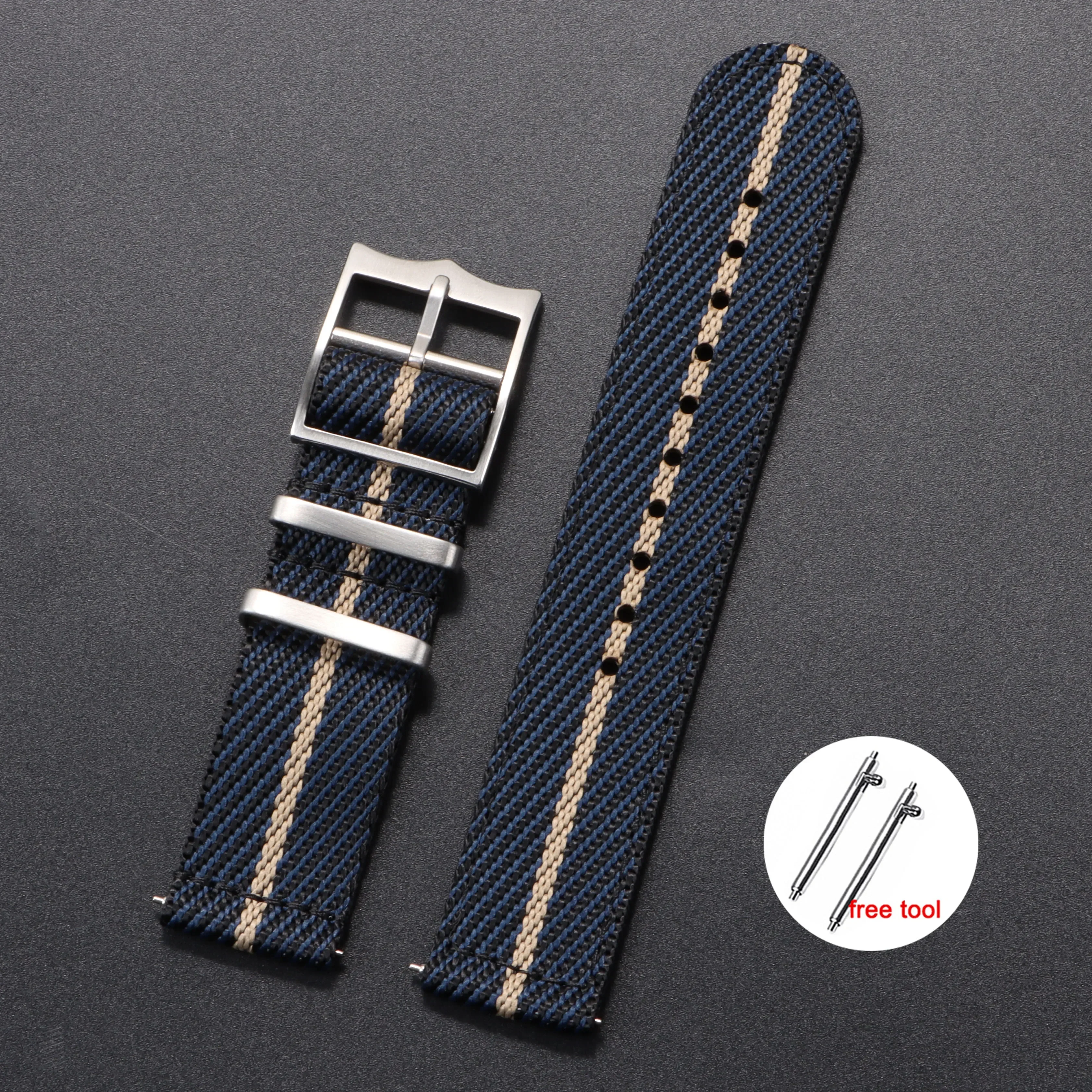 Nylon Canvas Quick Release Watch Strap - Versatile Military Sport Bracelet