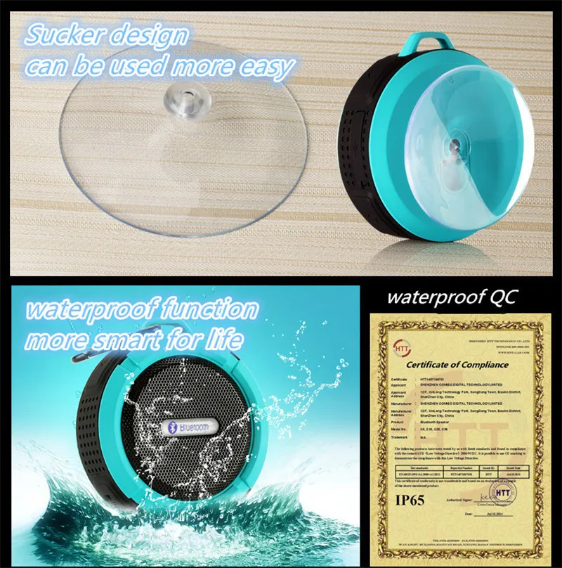 Altoparlante bluetooth portatile impermeabile per musica e auto_voghion.com
