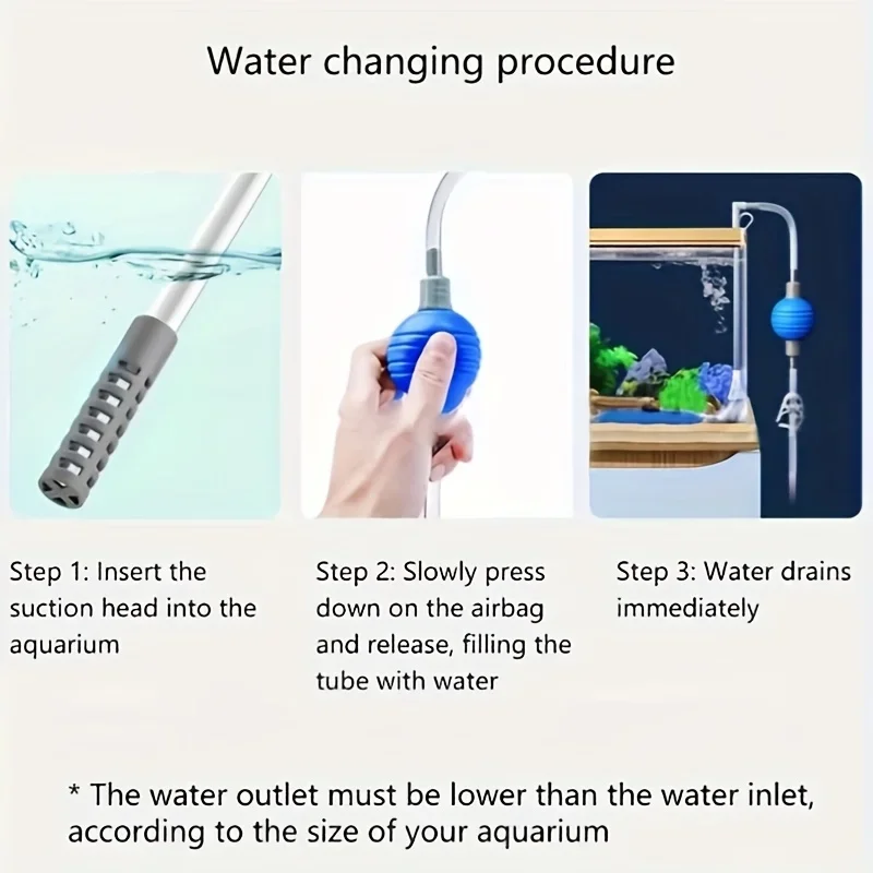 Semi-automatic Aquarium Clean Vacuum