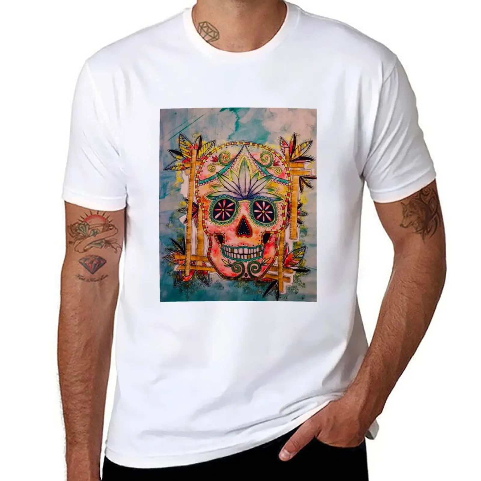 

New Sayulita Skull T-Shirt anime clothes Anime t-shirt graphics t shirt boys animal print shirt mens clothes