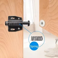 แม่เหล็กแรงดันสูงแบบกดเพื่อเปิด 5/10 ชิ้น ตัวล็อคแบบสัมผัสสำหรับตู้ ประตู แม่เหล็กแบบกดครั้งเดียว สำหรับอุปกรณ์ฮาร์ดแวร์ภายในบ้าน 6