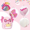 Glow Guards Axolotl Doll Toys Pink Soft Throw Pillows Sleeping Stuffed Animals Doll Cake Celebration Birthday Gift for Girls 2