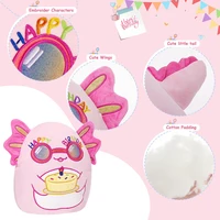 Glow Guards Axolotl Doll Toys Pink Soft Throw Pillows Sleeping Stuffed Animals Doll Cake Celebration Birthday Gift for Girls 2