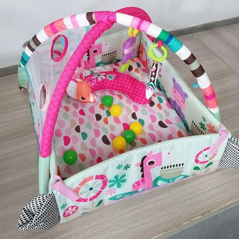Baby Fitness Frame Crawling Mat Soft Game Blanket Parent-child Crawling Grasping Education Toy Boys And Girls 0-18 Months crawling blanket fitness blanket baby play gym toys