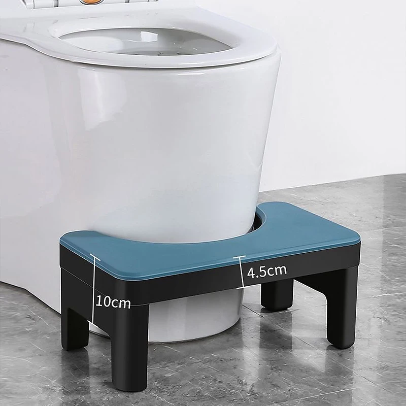 Plastic Step Stool Toilet Seat Stool Ottoman Step Stool Thicken Non-slip Portable Home Adult Constipation Poop Step Bathroom Supplies