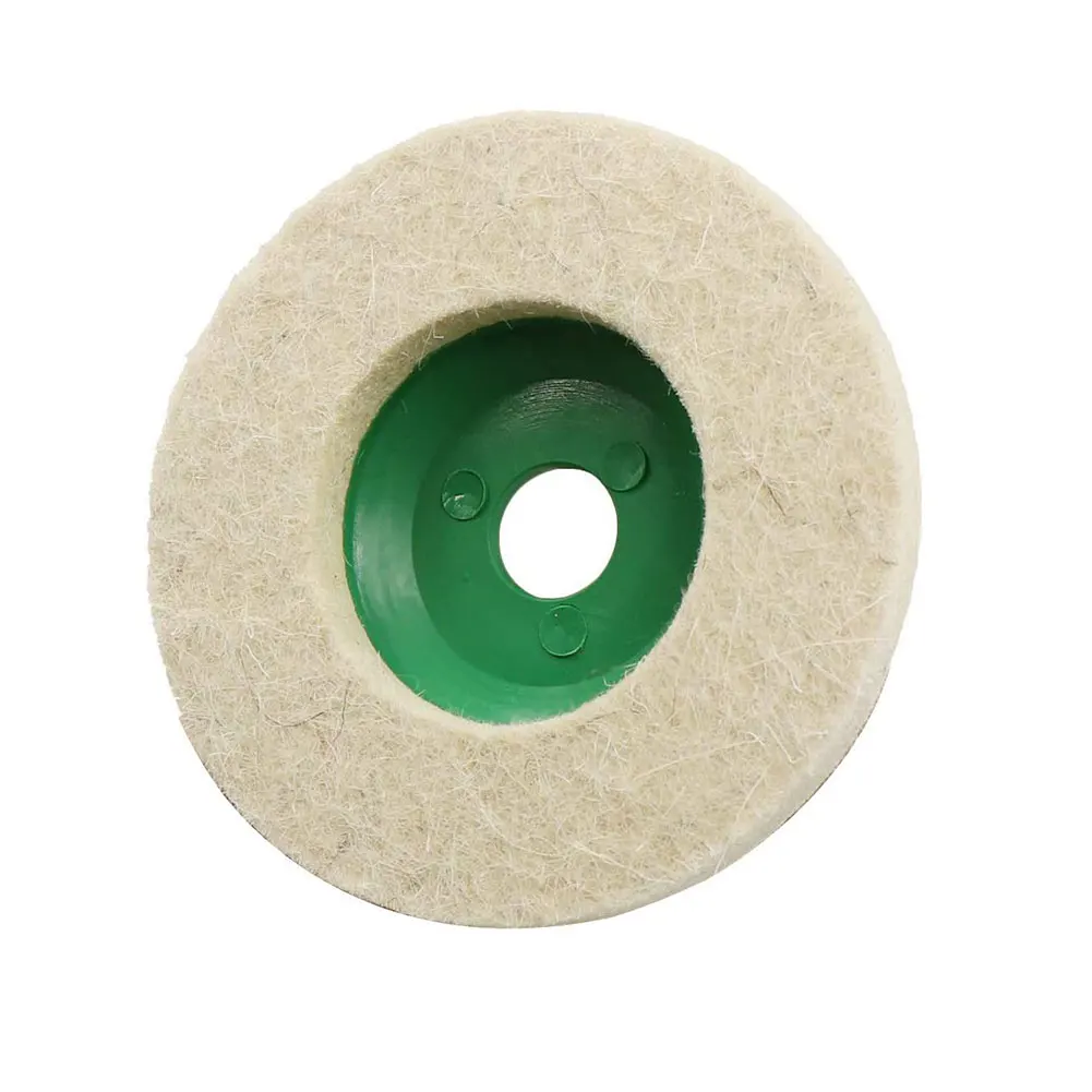 100mm Wool Polishing Wheel Buffing Pads Angle Grinder Wheel Felt Mirror Polishing Disc 5-50pcs For Metal Marble Glass Ceramics