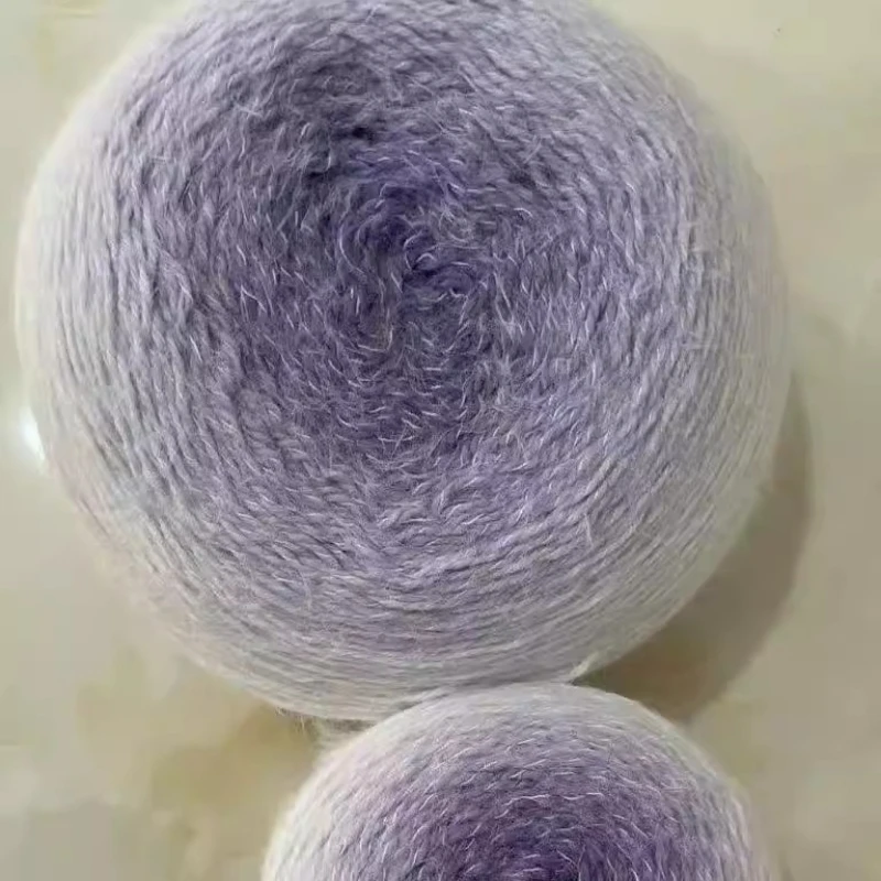 600g/볼 그라데이션 컬러 원사 플러시 아크릴 면사 손뜨개 담요 꽃다발 스웨터 숄 장갑 재료
