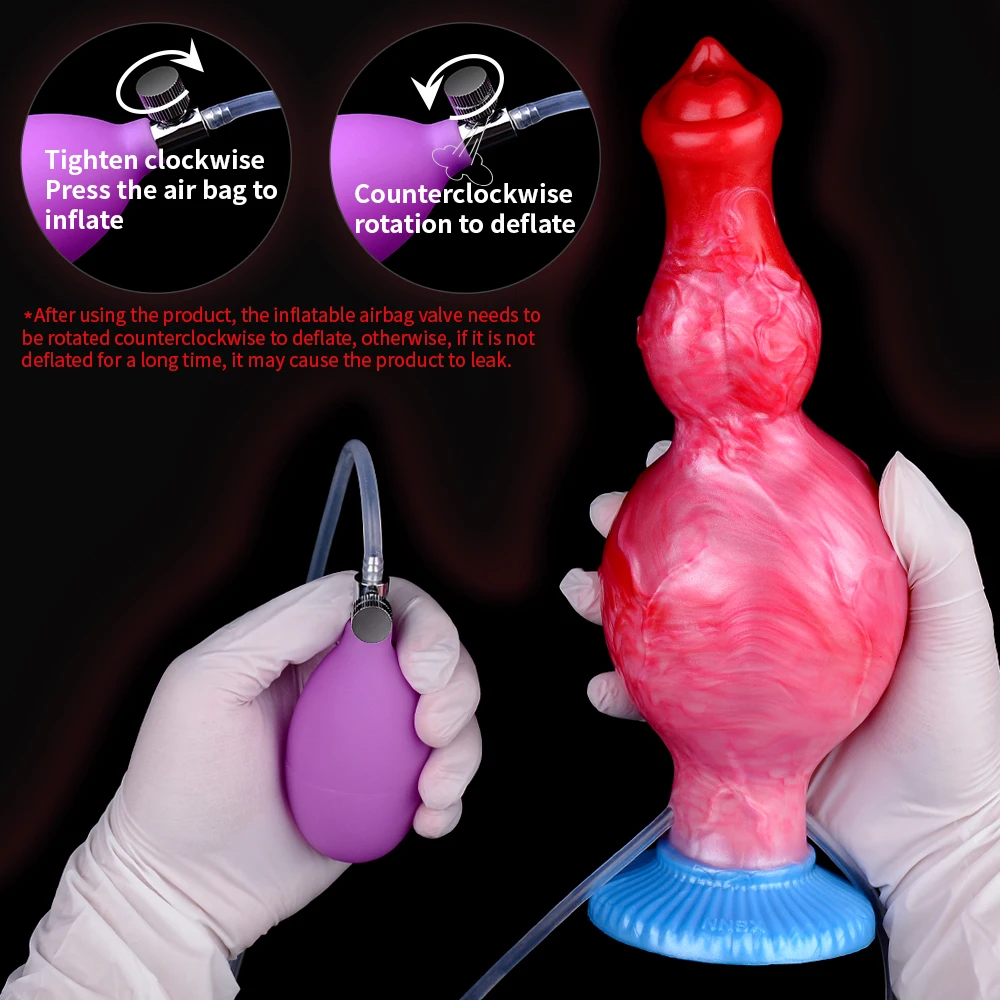 NNSX Hond/Paard Dildo's Opblaasbare Spuitende Anale Plug Dildo Penetratie Anale Prostaatmassage G-spot Stimulator Seksspeeltje voor Volwassenen_voghion.com