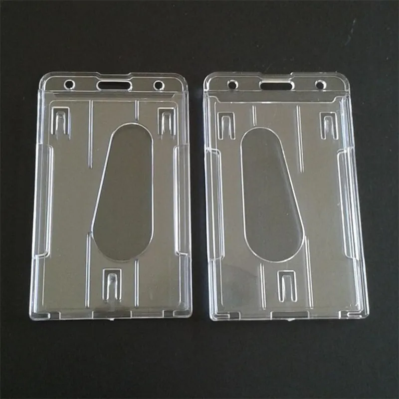 1PC Double Card Acrylic Plastic ID Badge Card Holder for Bank Credit Cards Protector Cardholder ID Cover Case Wallet card holder Credit card holder Card holder Card wallet Card sleeve Id card case Business card holder Card sleeves Id card holder Card binder Playing cards holder Document card wallet Wallet card bag