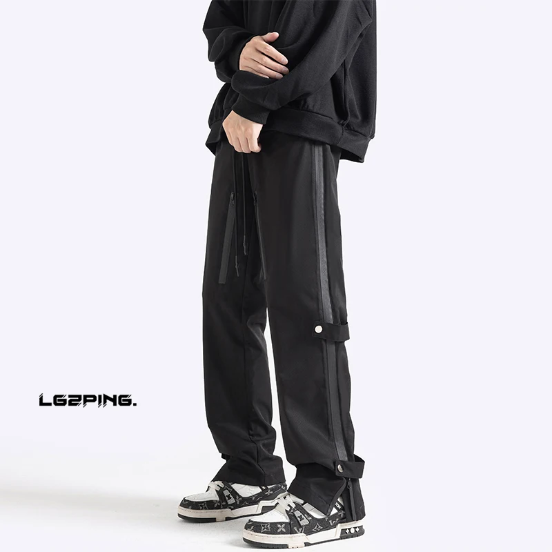 

2023 Men's Shadow Free Wall Large High Street Waterproof Charge Pants