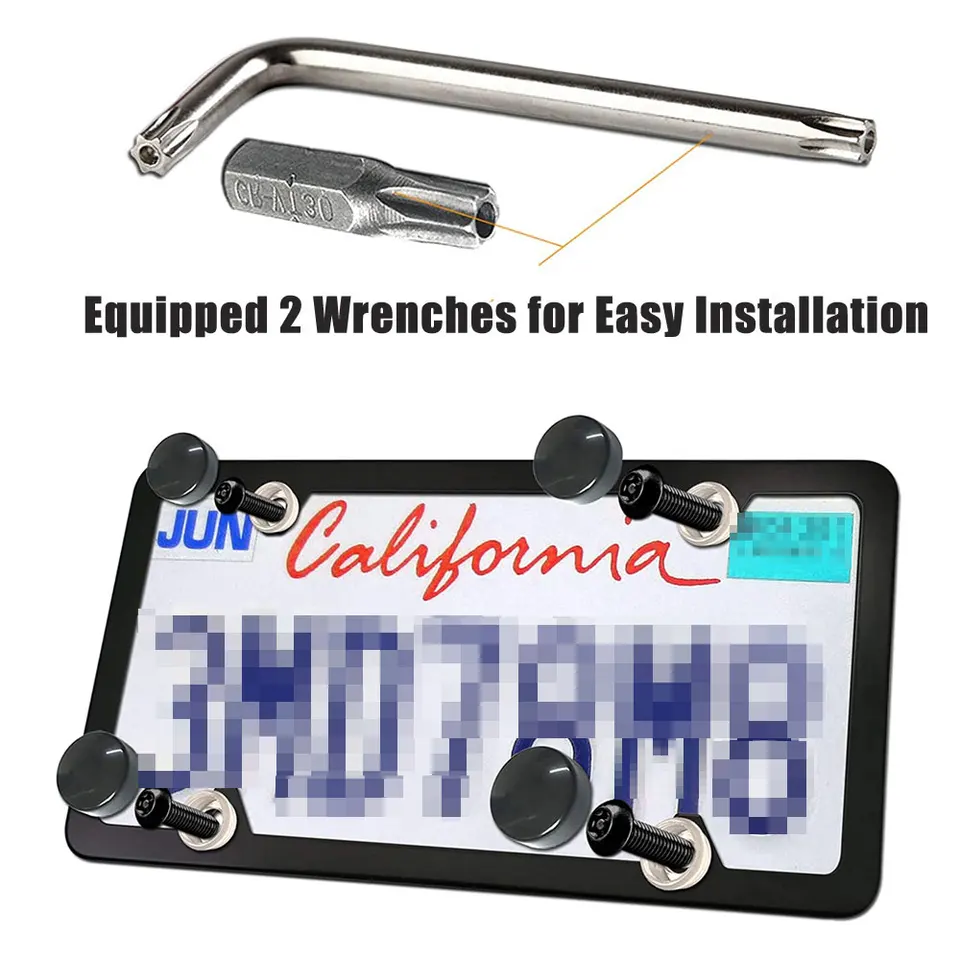 KiWAV Moto Coperchi Cromati Dadi Bulloni Tappi 8mm Viti 6mm Chiave A Brugola Ie M6 Allen Key Set - Foto 14