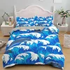 Kids Adult Bed Polyester Bedclothes 3D Dolphin In Blue Sea Queen King Size Bedding Sets Animal Single Quilt Duvet Cover Set 5