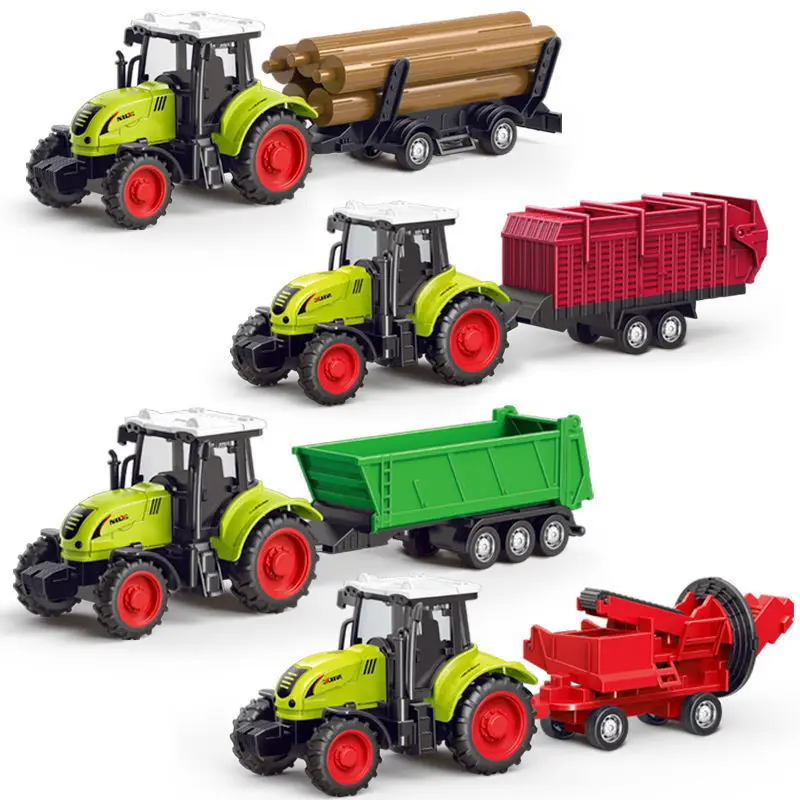 Tracteur à inertie, voiture agricole, camion, Transport, pulvérisateur, modèle de voiture pour bébé garçon, jouet d'ingénierie, jouets éducatifs pour enfants
