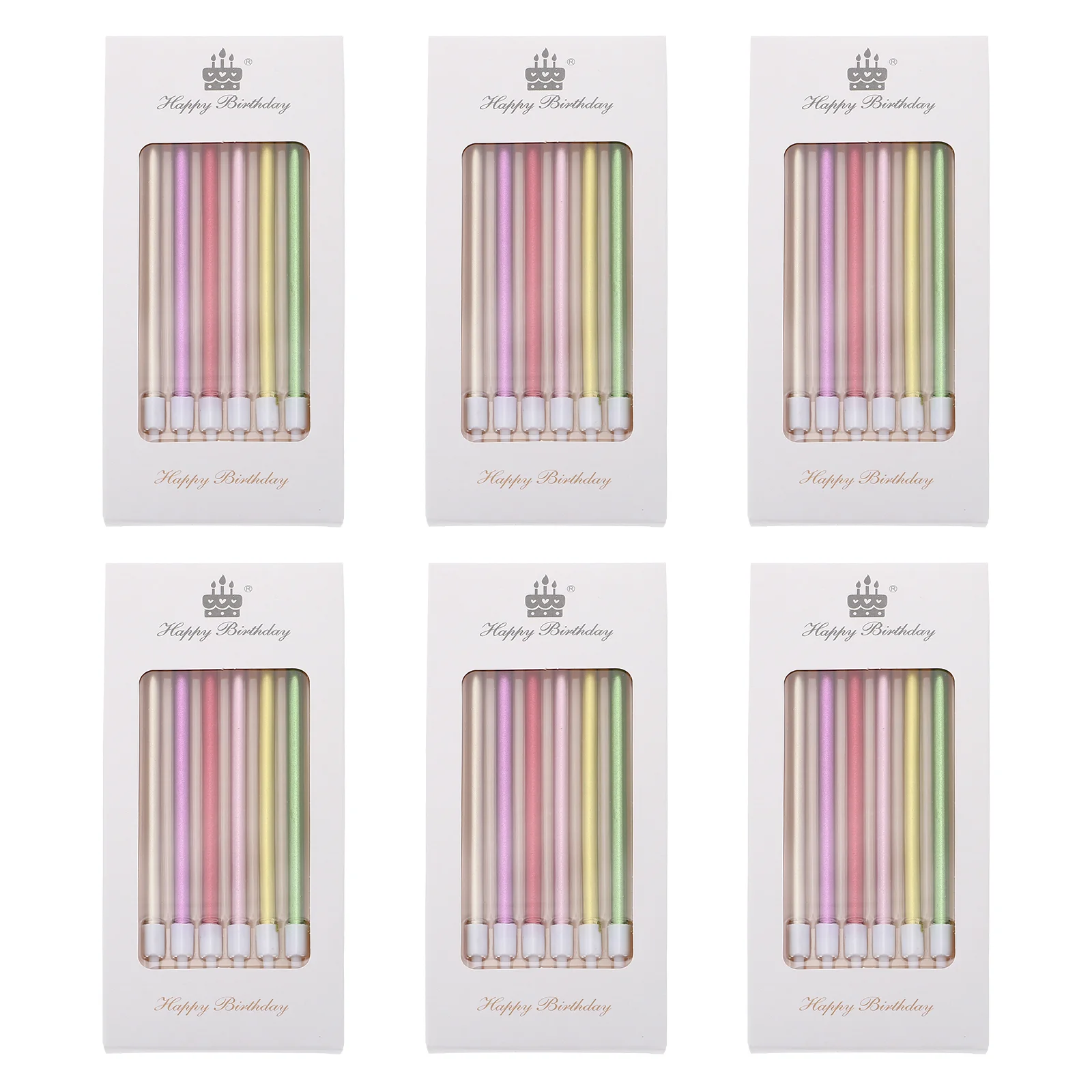 

36pcs Birthday Long Thin Cake Birthday Cake Paraffin Cupcake for Birthday Wedding Anniversary Graduation Party Cake Decoration