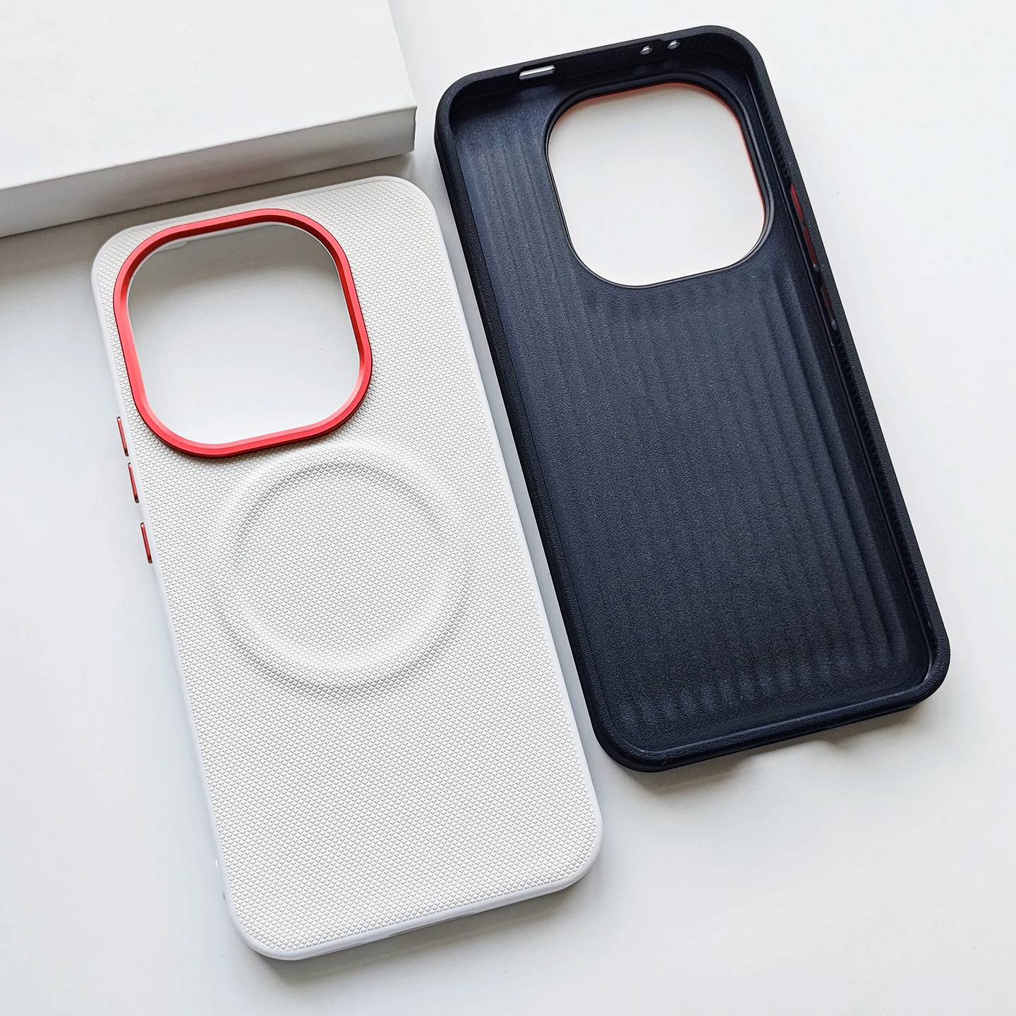 ELVE Magnetic PU Leather + TPU Anti-fall Case with Diamond Pattern and Metal Lens Frame