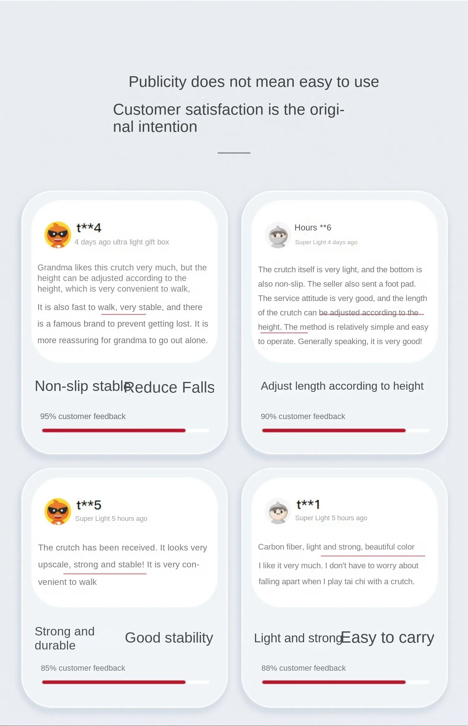Ultraleichter Teleskopstock aus Kohlefaser, Wanderstock, Gehstock, zur Unterstützung beim Gehen beim Wandern, rutschfest und sturzsicher – Detail 35