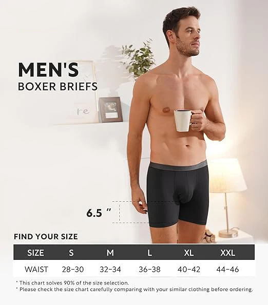 Boxer Uomo Asciugatura Rapida 3 Pezzi | Traspiranti Sportivi | Poliestere E Spandex | Taglie S-3XL