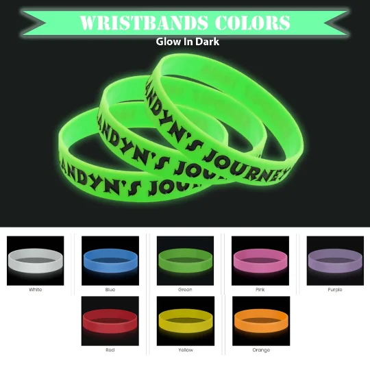 Custom Glow In The Dark Bracelets/Wristbands Wholesale