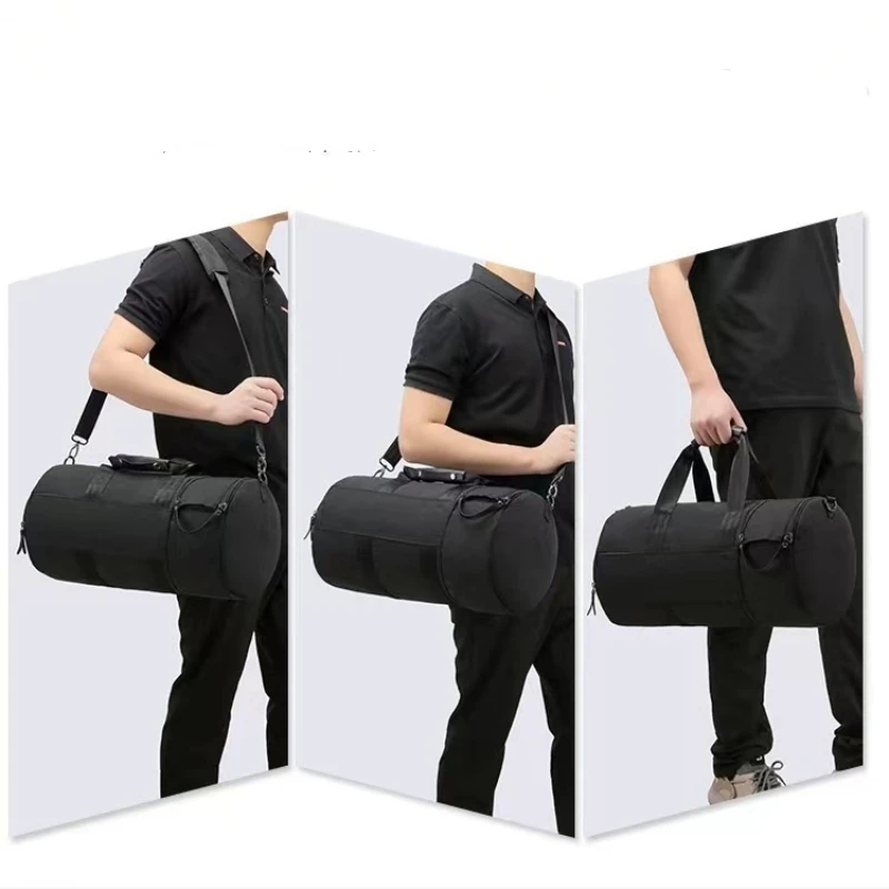 Waterproof Polyester Fitness Bag Portable and Pluggable Luggage Case Bag for Traveling Business Outdoor Messenger Bag