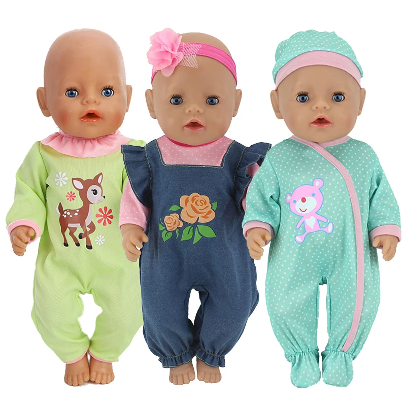 Dress For 17 Inch Baby Reborn Doll 43cm Doll Clothes