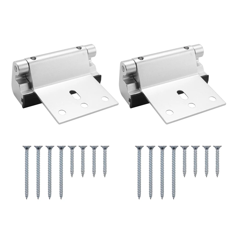 

2Pack Aluminium Alloy U Door Reinforcement Lock 3Inch Security Door Lock Home Proof Door Stopper Silver