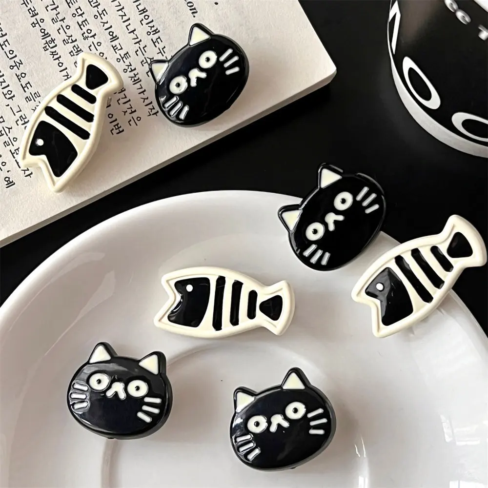Cute Cartoon Cat Hair Clip Headwear Korean Style Fish Hairpin Headdress Barrettes Cat Duckbill Clip Ladies