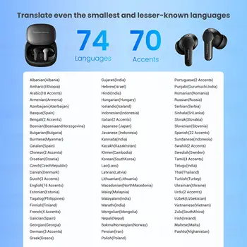 Wooask M3 Translator Earbuds, Two-Way Instant Voice Translator Device for 144 Languages and 8 Offline Packs,for Travel Business 3