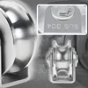 Wheel Pulley 304 Stainless Steel Heavy Duty Track Wheel Rigid Caster Sliding Gate Roller Wheel Detachable Duplex Bearing 4