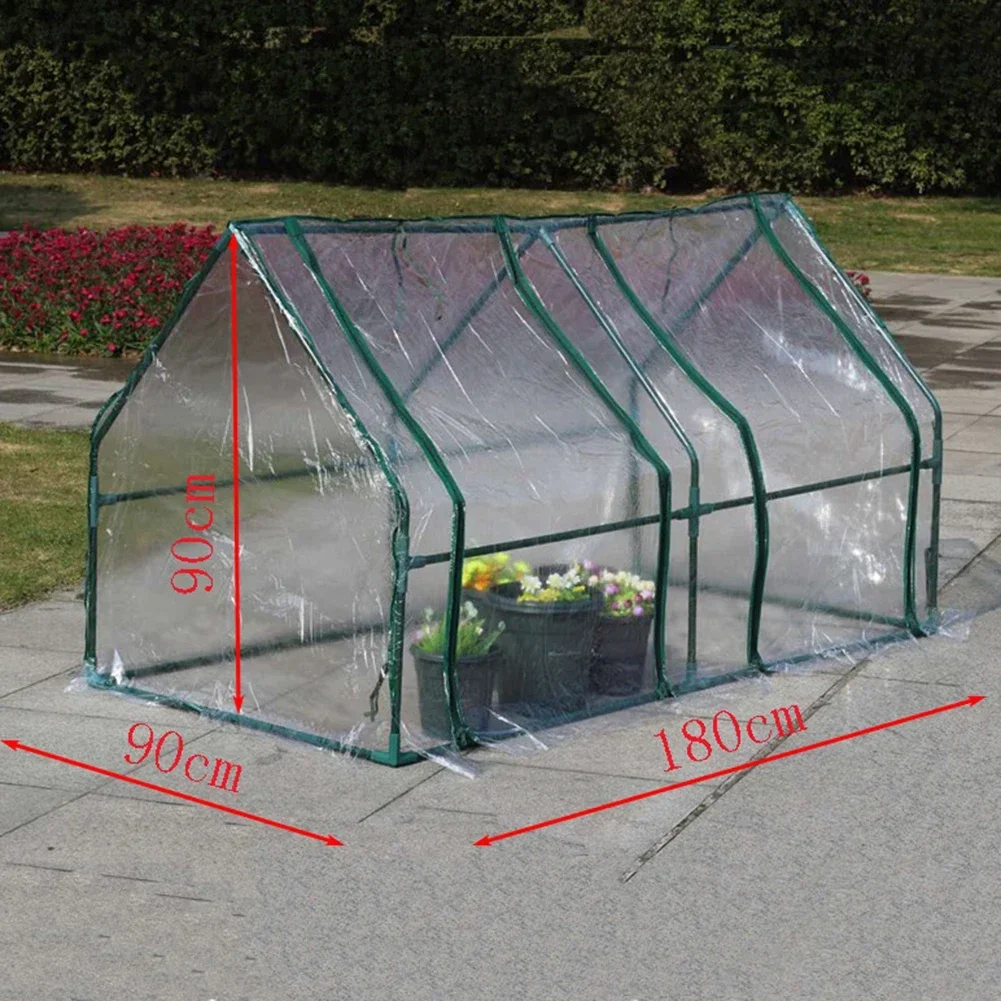With Cover Provide Outdoor Cover Heat Preservation Flower Bed Galvanized Garden Bed Galvanized+PVC Garden Greenhouse