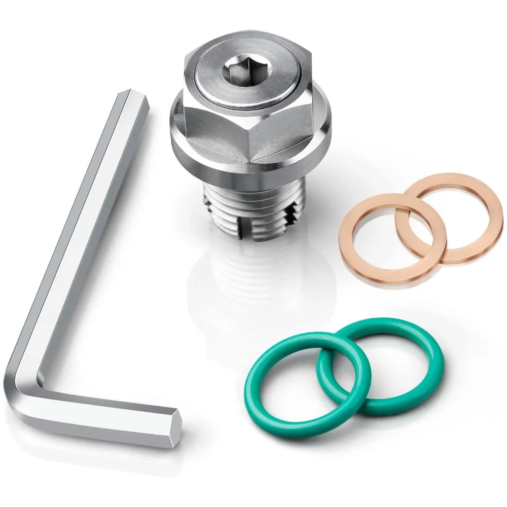

Stainless Steel Self Tapping Oil Pan Thread Repair Kit，M16.1-1.5 x 15mm Oversize Oil Drain Plug